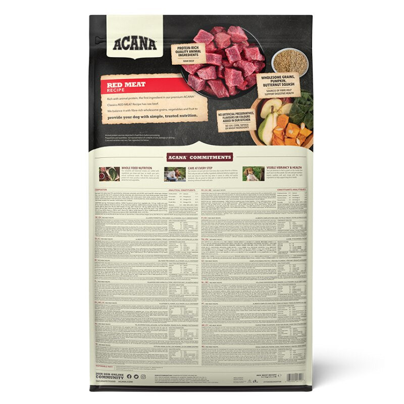 Acana Red Meat Dry Dog Food - 9.7kg