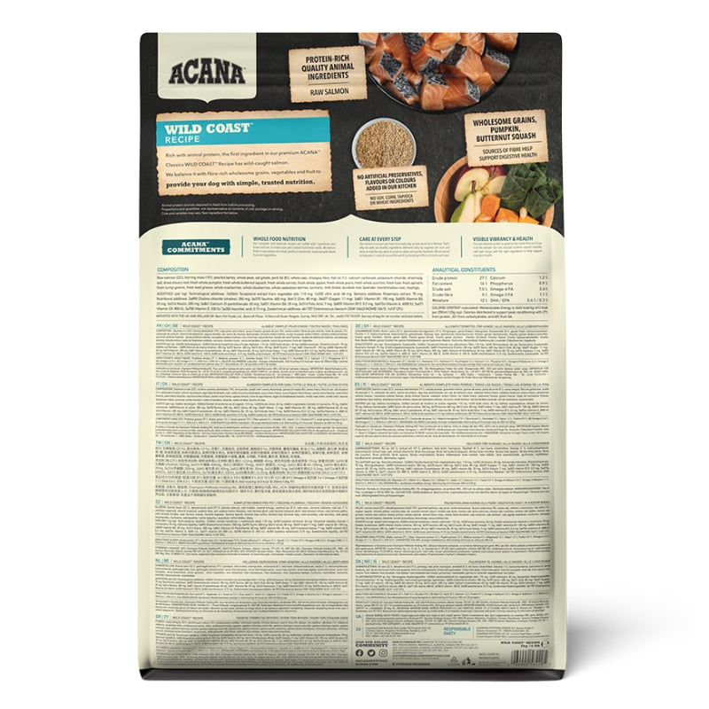 Acana Wild Coast Dry Dog Food - 2kg