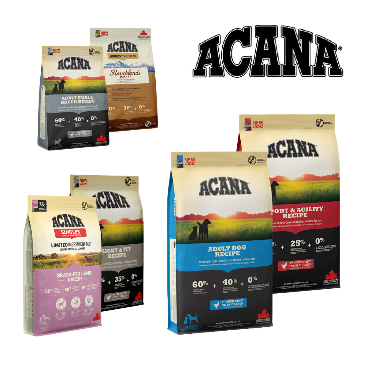 Acana Grain Free Dry Dog Food – Natural Recipes