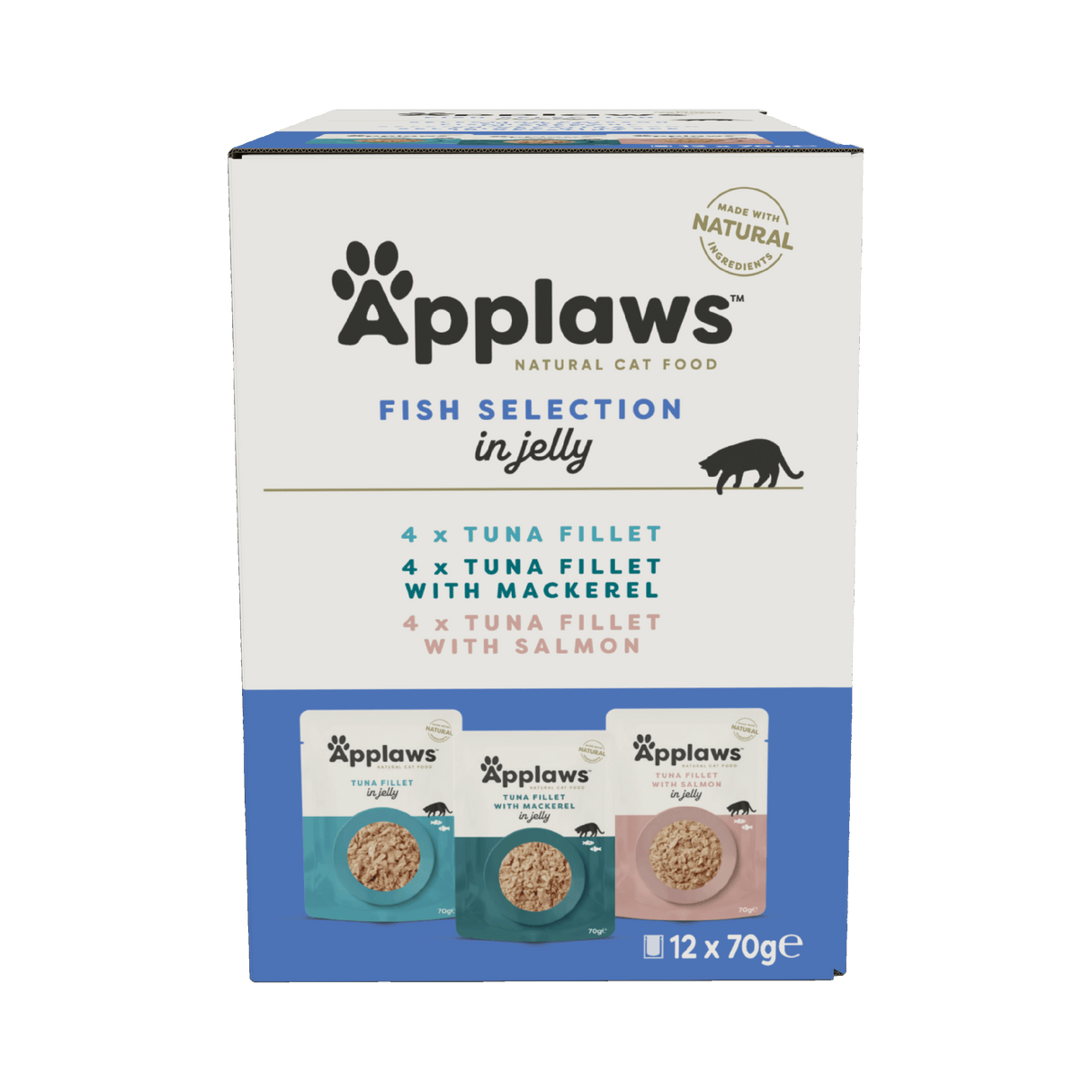 Applaws Fish Selection in Jelly Adult Wet Cat Food Pouches - 12 x 70g