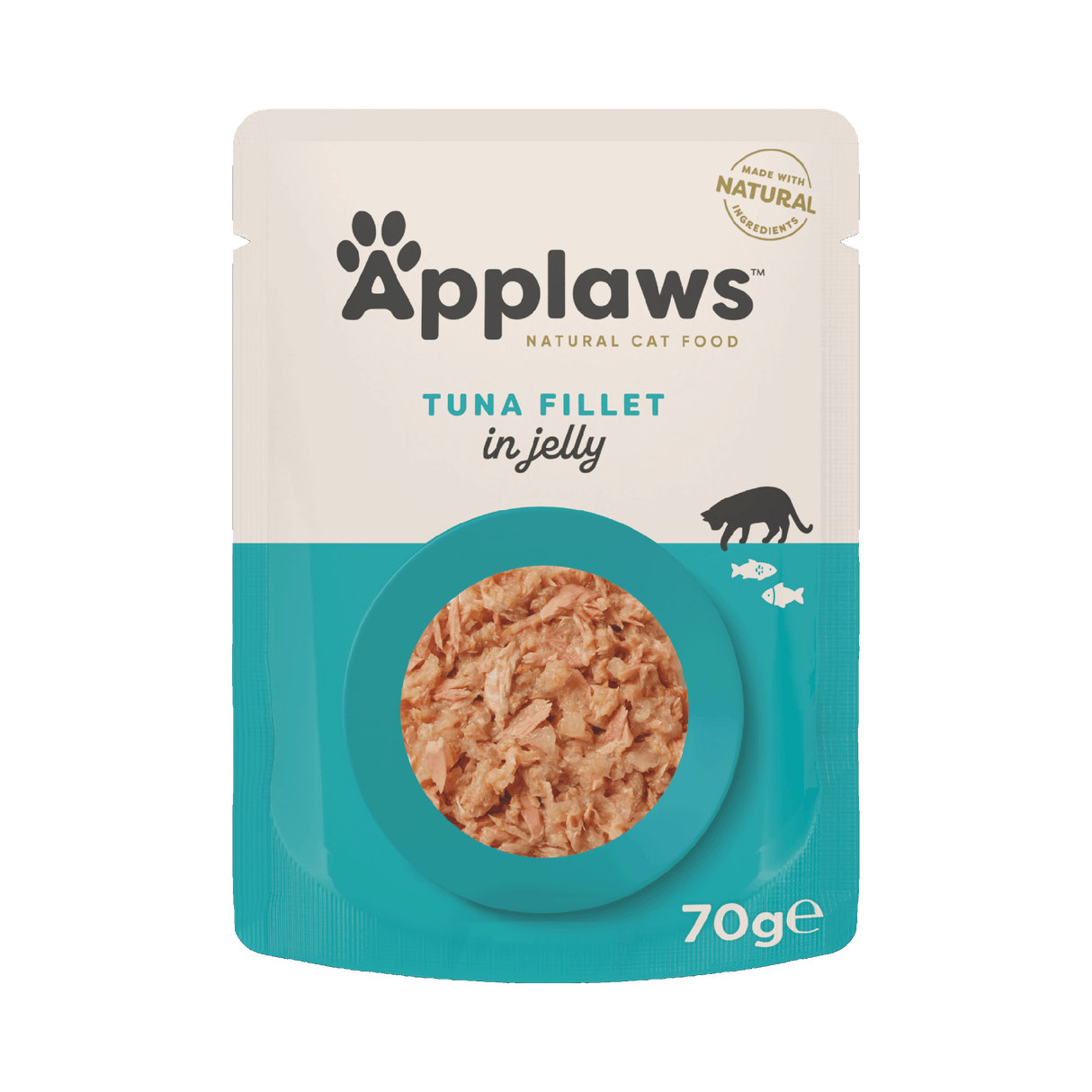 Applaws Tuna Fillet in Jelly Adult Wet Cat Food Pouches - 16x70g
