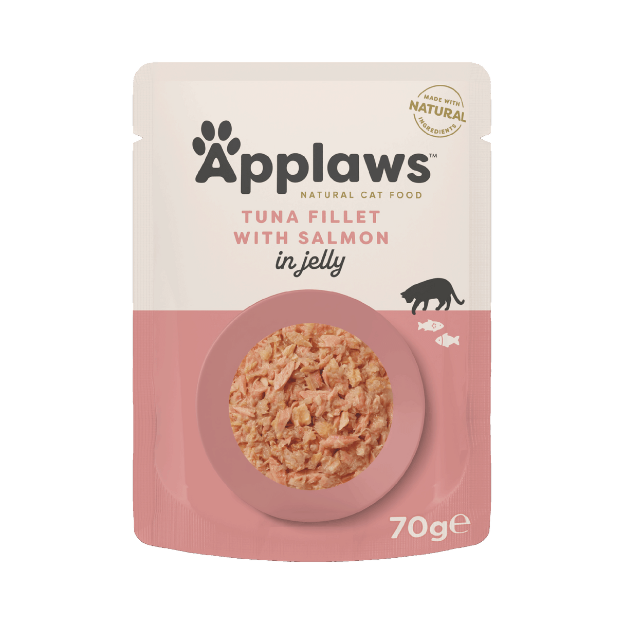 Applaws Tuna Fillet with Salmon in Jelly Adult Wet Cat Food Pouches - 16x70g