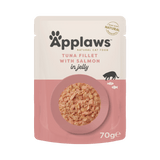 Applaws Tuna Fillet with Salmon in Jelly Adult Wet Cat Food Pouches - 16x70g