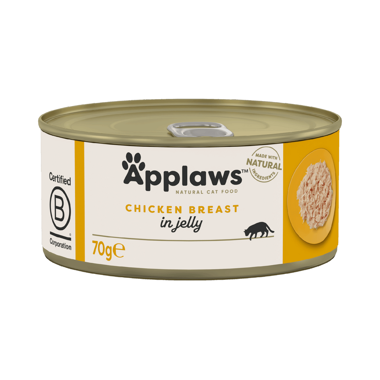 Applaws Chicken Breast in Jelly Adult Wet Cat Food Tins - 24x70g