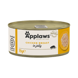 Applaws Chicken Breast in Jelly Adult Wet Cat Food Tins - 24x70g