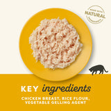 Applaws Chicken Breast in Jelly Adult Wet Cat Food Tins - 24x70g