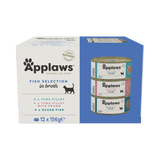 Applaws Fish Selection in Broth Adult Wet Cat Food Tins - 12x156g