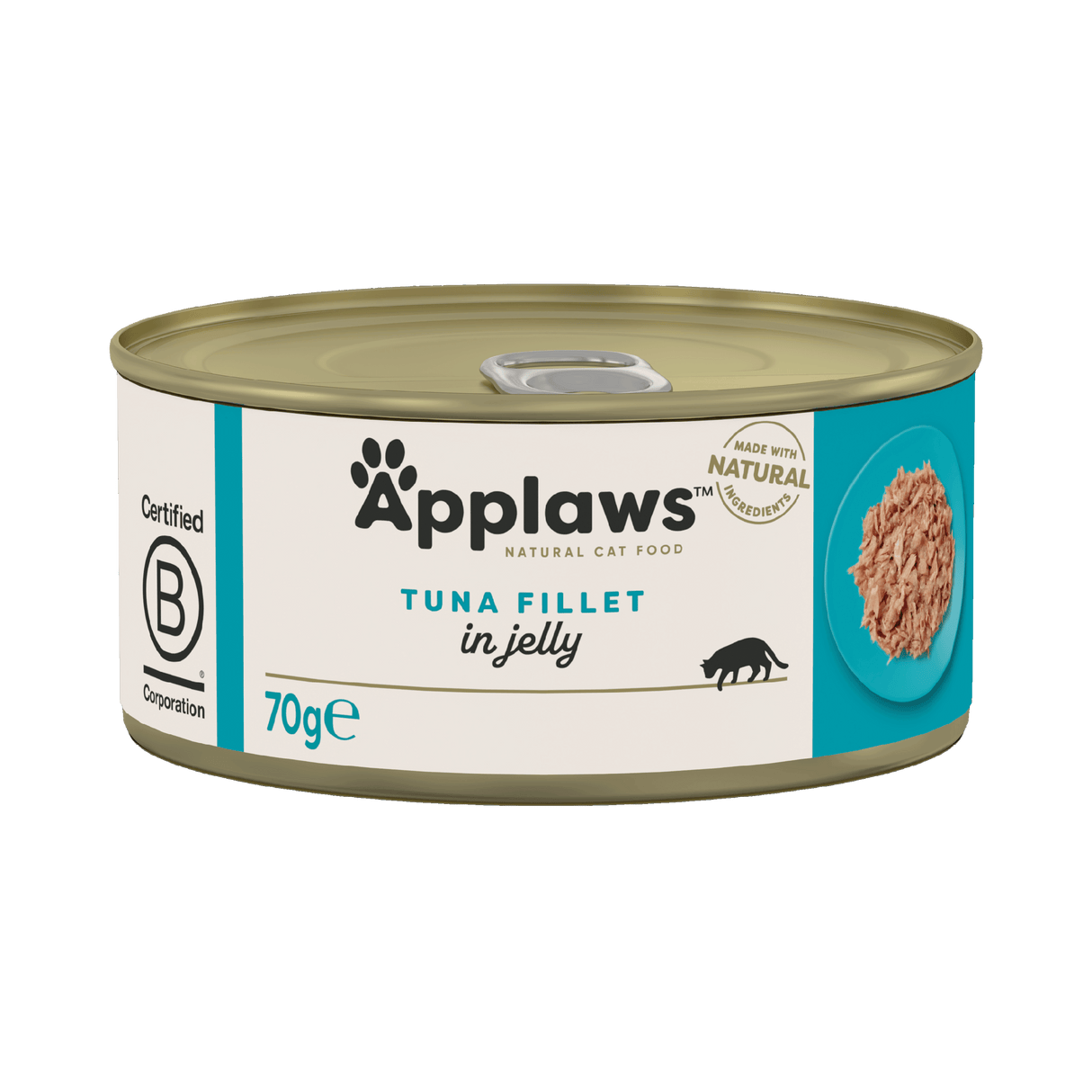 Applaws Tuna Fillet in Jelly Adult Wet Cat Food Tins - 24x70g
