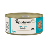 Applaws Tuna Fillet in Jelly Adult Wet Cat Food Tins - 24x70g