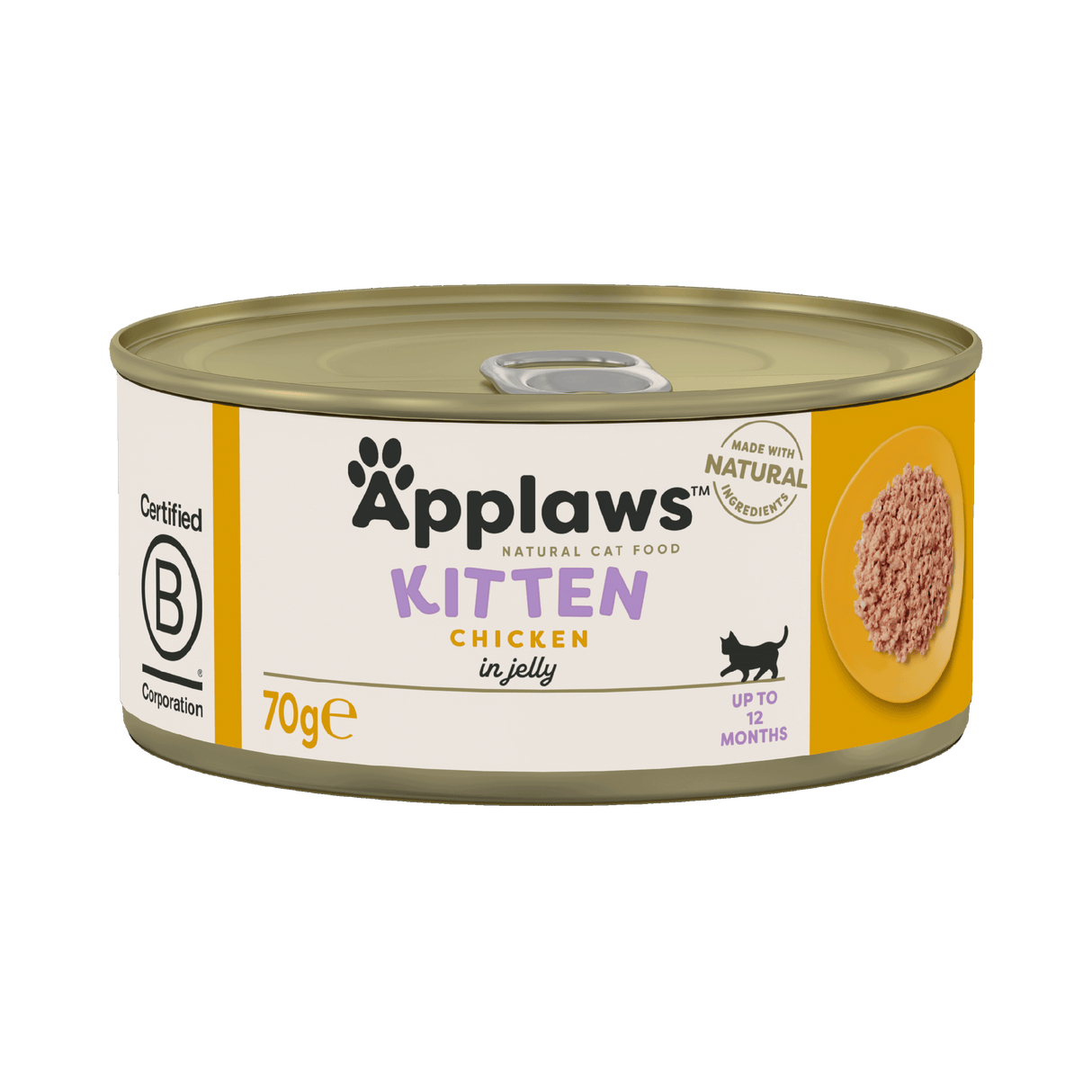 Applaws Chicken in Jelly Kitten Wet Cat Food Tins - 24 x 70g