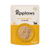 Applaws Chicken Breast in Broth Adult Wet Cat Food Pouches - 12 x 70g