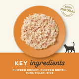 Applaws Chicken Breast with Tuna Fillet in Broth Adult Wet Cat Food Pouches 12 x - 70g
