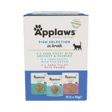 Applaws Fish Selection in Broth Adult Wet Cat Food Pouches - 12 x 70g