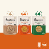 Applaws Chicken Medley in Broth Adult Wet Cat Food Pouches - 12 x 70g