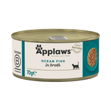 Applaws Ocean Fish in Broth Adult Wet Cat Food Tins - 24 x 70g