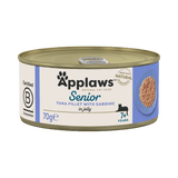 Applaws Tuna with Sardine in Jelly Senior Wet Cat Food Tins - 24 x 70g