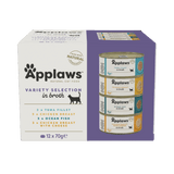 Applaws Variety Selection in Broth Adult Wet Cat Food Tins - 12 x 70g
