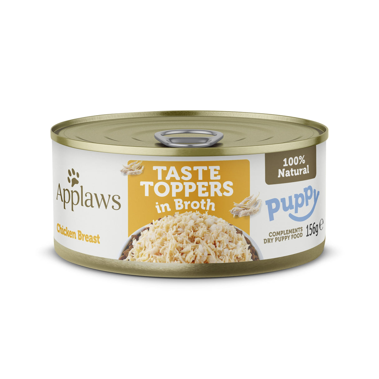 Applaws Taste Toppers Chicken Breast in Broth Puppy Wet Dog Food Tins - 24 x 156g