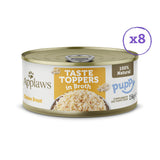 Applaws Taste Toppers Chicken Breast in Broth Puppy Wet Dog Food Tins - 8 x 156g