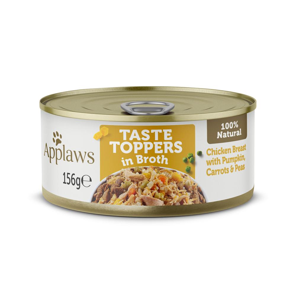Applaws Taste Toppers Chicken with Vegetables in Broth Adult Wet Dog Food Tins- 12 x 156g