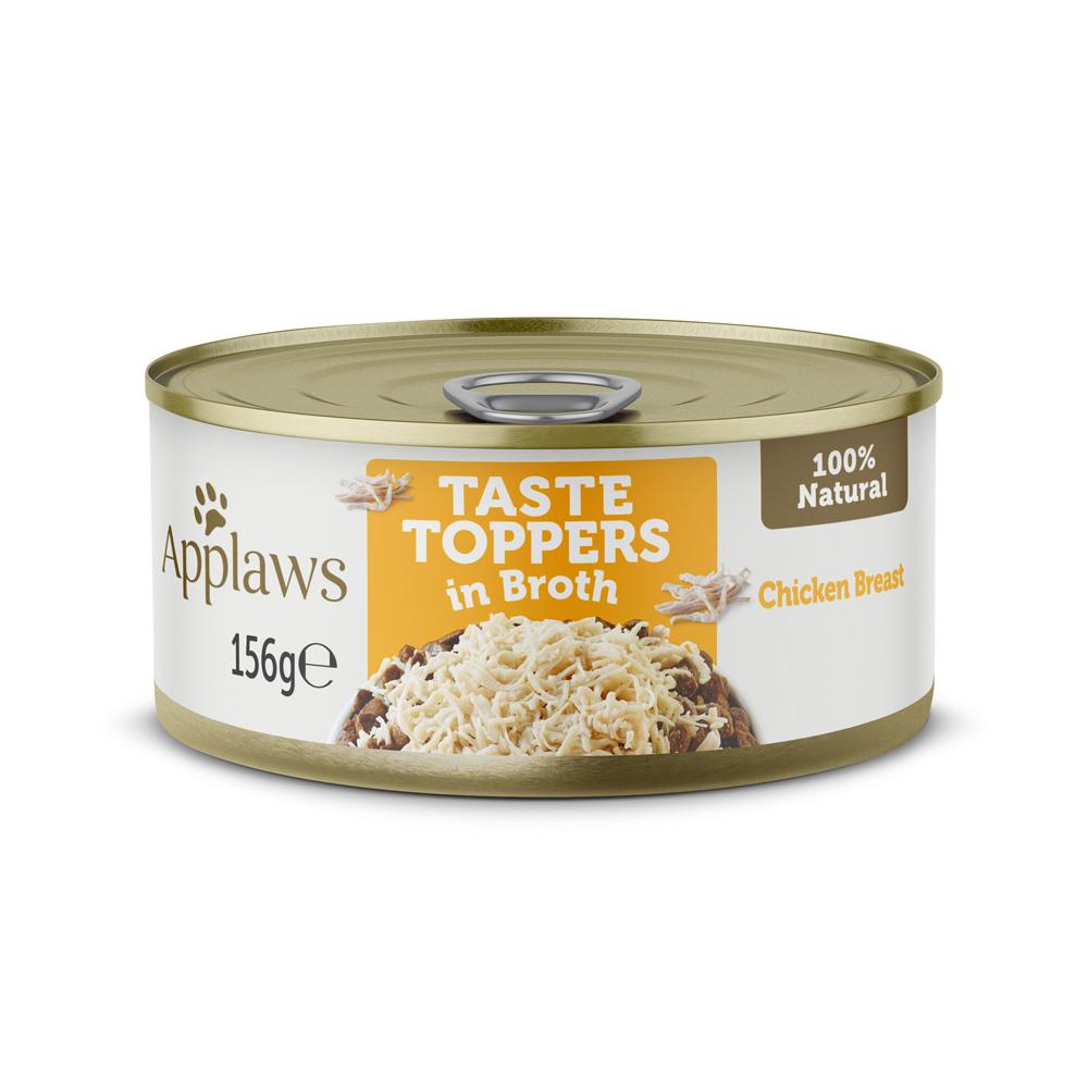 Applaws Taste Toppers Chicken Breast with Rice in Broth Adult Wet Dog Food Tins - 12 x 156g