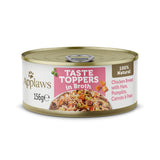 Applaws Taste Toppers Chicken with Ham in Broth Adult Wet Dog Food Tins - 12 x 156g