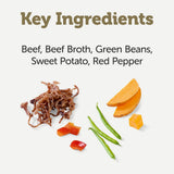 Applaws Taste Toppers Beef with Green Beans in Broth Adult Wet Dog Food Pouches - 12x85g