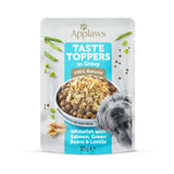 Applaws Taste Toppers Whitefish with Salmon in Gravy Adult Wet Dog Food Pouches - 12x85g