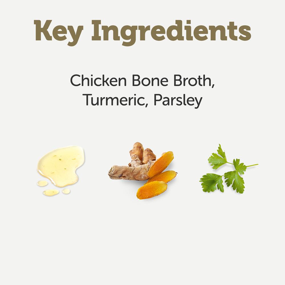 Applaws Taste Toppers Chicken Bone Broth with Tumeric Adult Wet Dog Food Pouches - 6x200ml