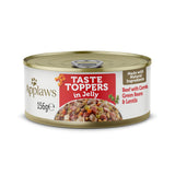 Applaws Taste Toppers Beef with Carrots in Jelly Adult Wet Dog Food Tins - 12x156g