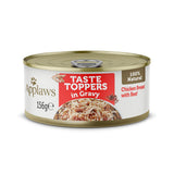 Applaws Taste Toppers Chicken with Beef in Gravy Adult Wet Dog Food Tins - 12x156g