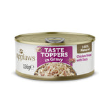 Applaws Taste Toppers Chicken with Duck in Gravy Adult Wet Dog Food Tins - 12x156g