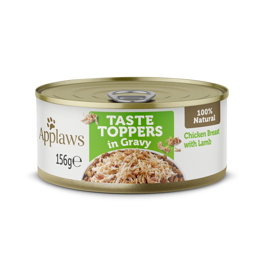 Applaws Taste Toppers Chicken with Lamb in Gravy Adult Wet Dog Food Tins - 12x156g