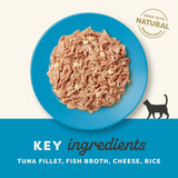 Applaws Tuna Fillet with Cheese in Broth Adult Wet Cat Food Tins - 24 x 70g