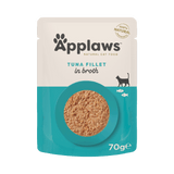Applaws Tuna Fillet in Broth Adult Wet Cat Food Pouches - 12 x 70g
