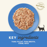 Applaws Tuna Fillet with Crab in Broth Adult Wet Cat Food Pouches - 12 x 70g