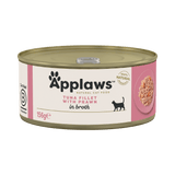 Applaws Tuna Fillet with Prawn Adult Wet Cat Food Tins - 24 x 156g