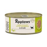 Applaws Tuna with Seaweed in Broth Adult Wet Cat Food Tins - 24 x 70g