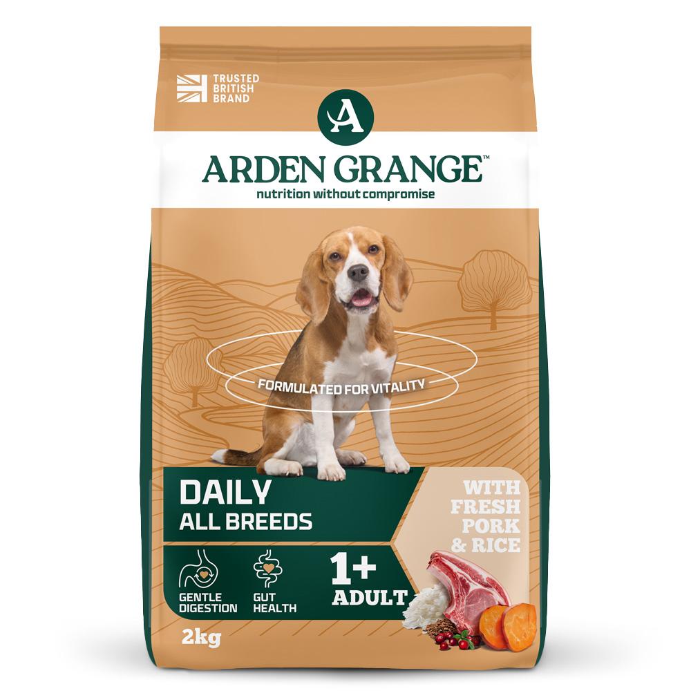 Arden Grange Adult Dry Dog Food with Pork & Rice - 2kg