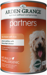 Arden Grange Partners Chicken Wet Dog Food Cans - 24 x 395g