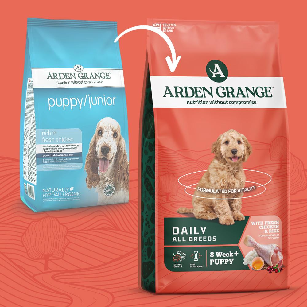 Arden Grange Puppy/Junior Chicken & Rice Dry Dog Food - 6kg