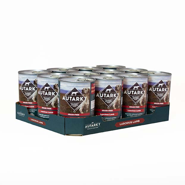 Autarky Adult Luscious Lamb Wet Dog Food Cans - 12 x 395g