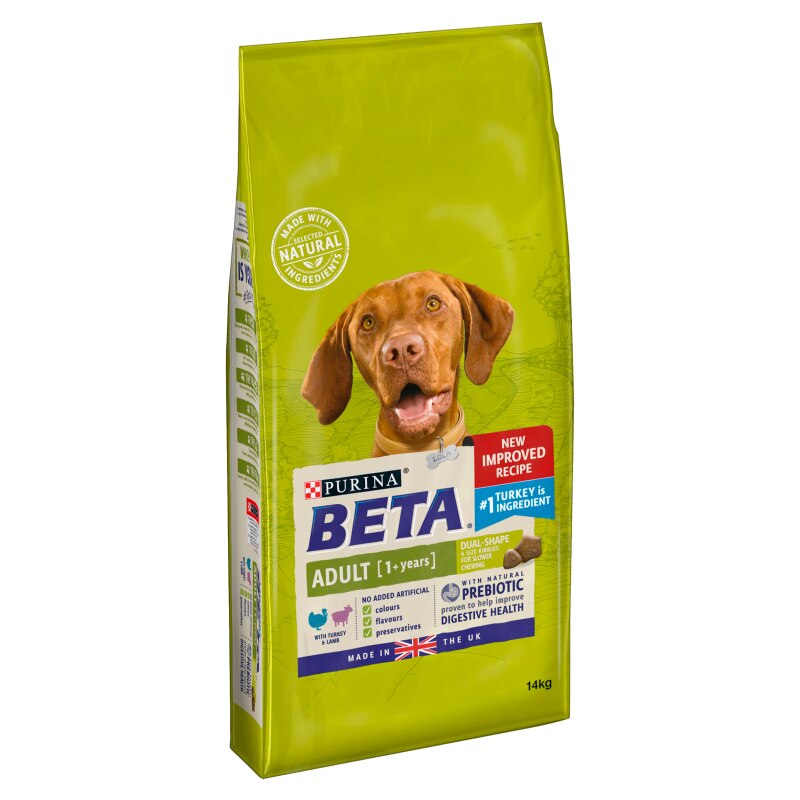 BETA Adult Dry Dog Food with Turkey & Lamb - 14kg