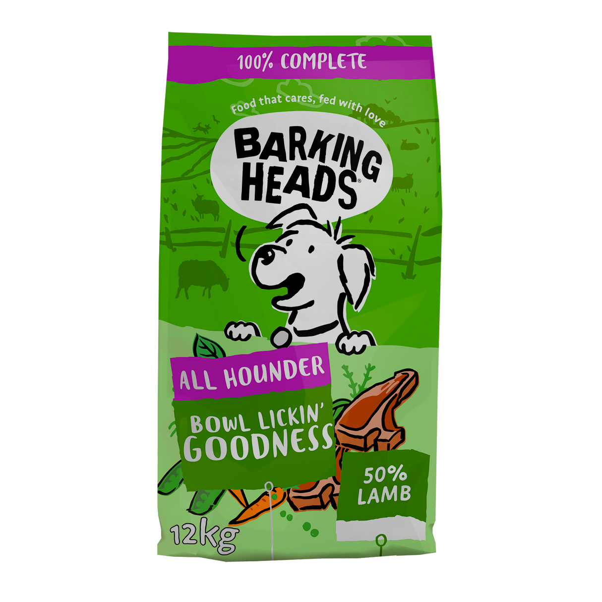 Barking Heads All Hounder Bowl Lickin' Goodness Lamb Dry Dog Food - 12kg