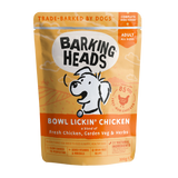 Barking Heads Bowl Lickin' Chicken Wet Dog Food Pouches  - 10 x 300g