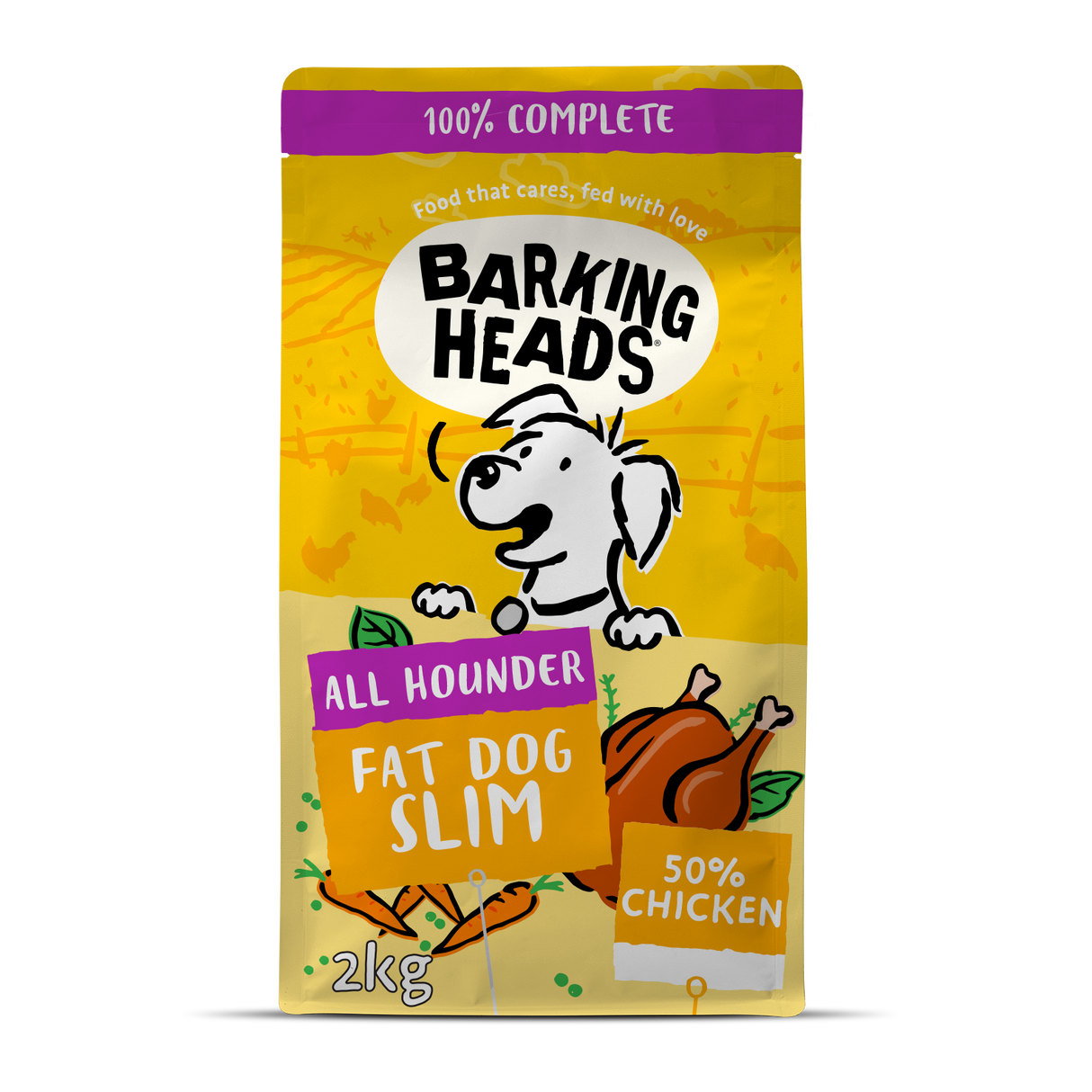 Barking Heads All Hounder Fat Dog Slim Chicken Dry Dog Food - 2kg