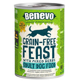 Benevo Vegan Feast Grain Free Wet Dog Food Cans - 12 x 395g