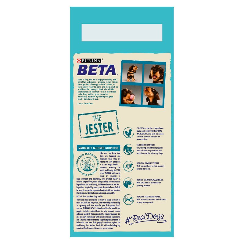 Beta Puppy Small Breed Chicken Dry Dog Food - 2kg