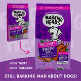 Barking Heads Big Foot Puppy Days Turkey Dry Dog Food- 6kg