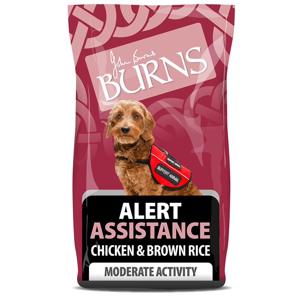 Burns Alert Chicken & Brown Rice Dry Dog Food - 6kg